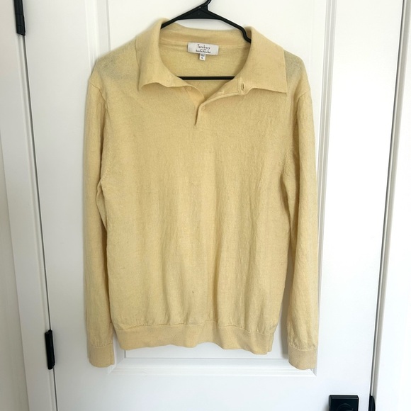 Nordstrom Turnbury Extra Fine Merino Wool Collared Sweater Large - Picture 1 of 3